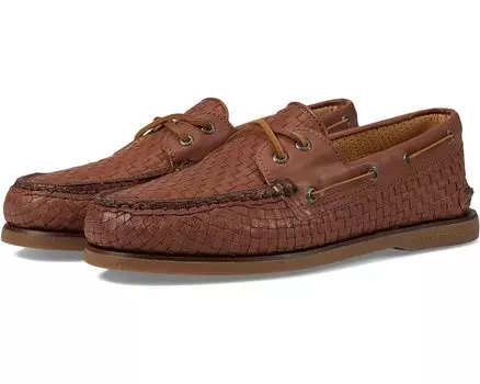 Туфли Sperry Gold Authentic Original 2-Eye Woven, цвет Tan
