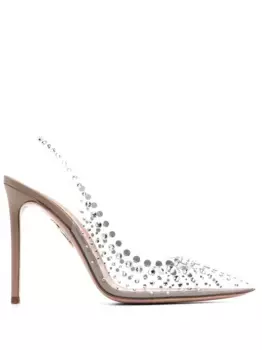 Туфли Starburst 105 с заостренным носком Aquazzura, нейтральный