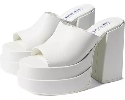 Туфли Steve Madden Cagey Heeled Sandal, цвет White Leather