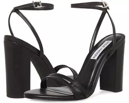 Туфли Steve Madden Candid Heeled Sandal, черная кожа