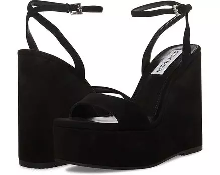 Туфли Steve Madden Cecee Wedge Sandal, цвет Black Satin