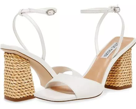 Туфли Steve Madden Rozlyn Heeled Sandal, цвет White Leather