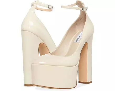 Туфли Steve Madden Skyrise Platform Pump, цвет Bone Patent
