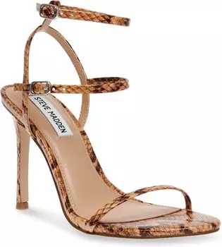 Туфли Steve Madden Theresa Heeled Sandal, цвет Tan Snake