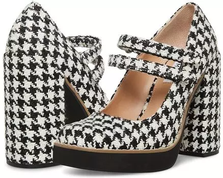 Туфли Steve Madden Twice Mary Jane Pump, черный/белый