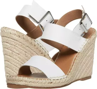 Туфли Steve Madden Uri Wedge Sandal, цвет White Leather