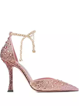 Туфли Stevie 100 с кристаллами JIMMY CHOO, розовый