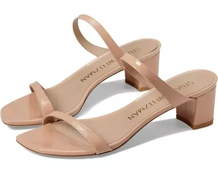 Туфли Stuart Weitzman Aleena 50 Block Slide, цвет Poudre