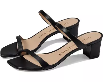 Туфли Stuart Weitzman Aleena 50 Block Slide, черный