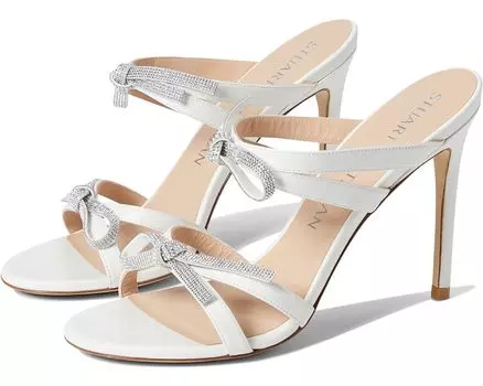 Туфли Stuart Weitzman Bow 100 Slide, белый