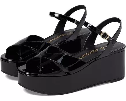 Туфли Stuart Weitzman Carmen Midi Wedge, черный