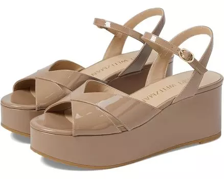 Туфли Stuart Weitzman Carmen Midi Wedge, цвет Fawn