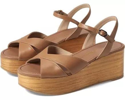 Туфли Stuart Weitzman Carmen Midi Wedge, цвет Tan/Sand