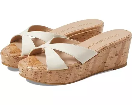 Туфли Stuart Weitzman Carmen Platform Slide, цвет Seashell