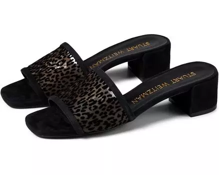 Туфли Stuart Weitzman Cayman 35 Block Slide, черный