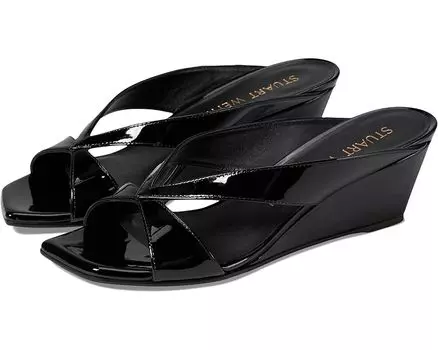 Туфли Stuart Weitzman Miami 50 Wedge Slide, черный