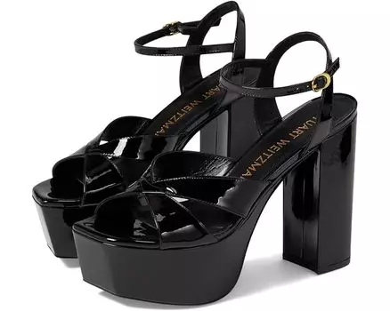 Туфли Stuart Weitzman Miami Squarehigh 140 Platform Sandal, черный