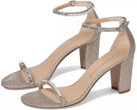 Туфли Stuart Weitzman Nearlynude Stefanie Sandal, цвет Poudre/Clear