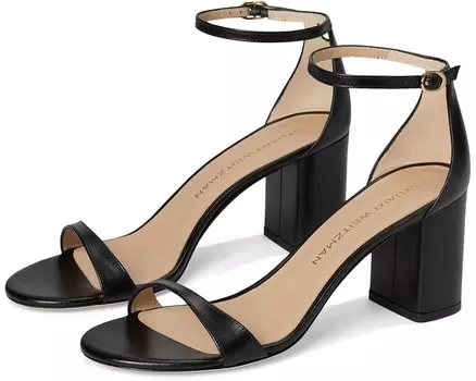 Туфли Stuart Weitzman Nudist Block 75, черный