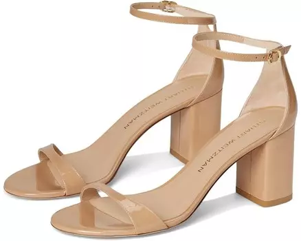 Туфли Stuart Weitzman Nudist Block 75, цвет Adobe
