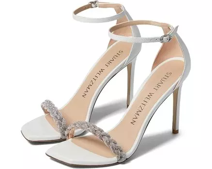Туфли Stuart Weitzman Nudistcurve 100 Highshine Sandal, белый