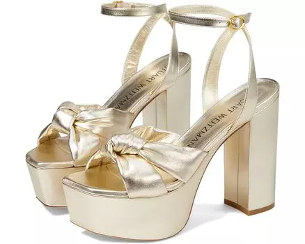 Туфли Stuart Weitzman Playa 145 Platform Sandal, цвет Light Gold