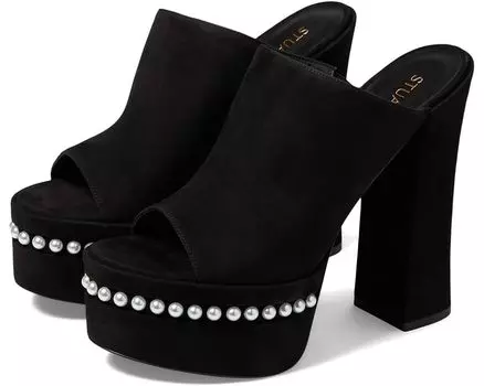 Туфли Stuart Weitzman Skyhigh 145 Pearl Slide, черный