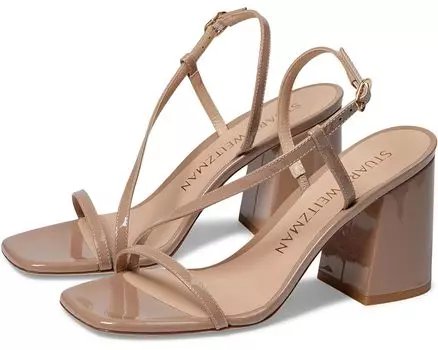 Туфли Stuart Weitzman Soiree 85 Block Sandal, цвет Fawn