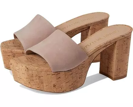 Туфли Stuart Weitzman Squarehigh Platform 95 Slide, цвет Dolce