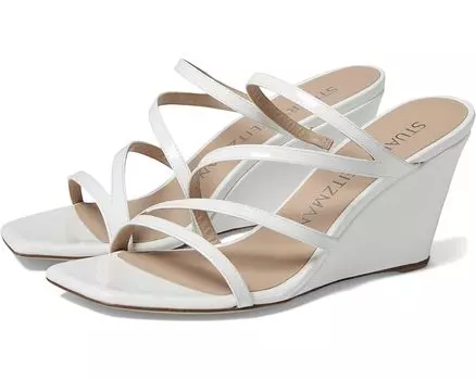 Туфли Stuart Weitzman Strapeze 85 Wedge, белый