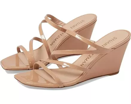 Туфли Stuart Weitzman Strapeze 85 Wedge, цвет Adobe