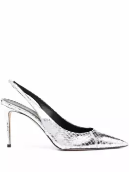 Туфли Sutton из коллаборации с Brian Atwood Scarosso, серебяный