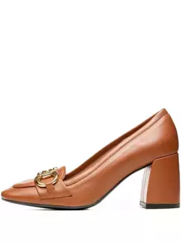 Туфли Sylvie 80 мм Poche Paris, коричневый