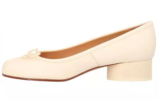 Туфли Tabi High Heels женские бежевые Maison Margiela