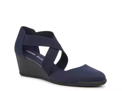Туфли Ted Wedge Pump Anne Klein, темно-синий