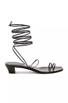 Туфли The Row Graphic Strap Kitten, цвет Chocolate