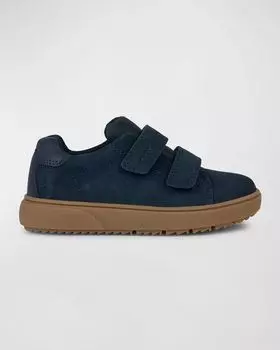 Туфли Theleven для мальчиков из замши и кожи, для малышей/детей Geox, цвет Navy