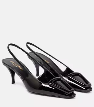 Туфли Tom 60 с ремешком на пятке Saint Laurent, черный
