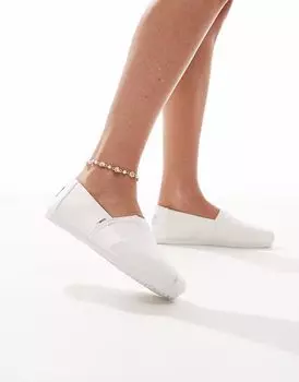 Туфли Toms Alpargata белого цвета