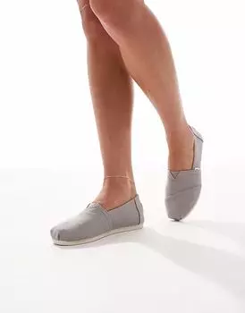Туфли Toms Alpargata серого цвета