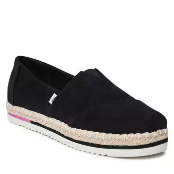 Туфли Toms AlpargataPlatform Rope, черный
