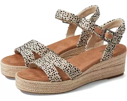 Туфли TOMS Audrey, цвет Fog Flocked Mini Cheetah