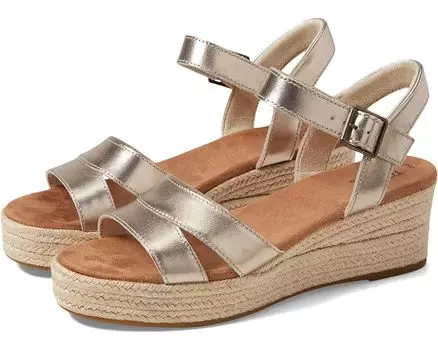 Туфли TOMS Audrey, цвет Light Gold Metallic Leather