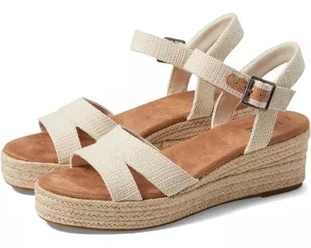 Туфли TOMS Audrey, цвет Natural Undyed Metallic Linen Stripe