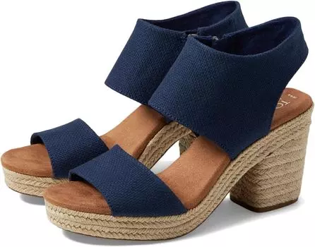 Туфли TOMS Majorca Platform, цвет Navy Basket Weave