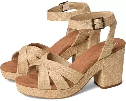 Туфли TOMS Majorca Strappy, цвет Almond Raffia