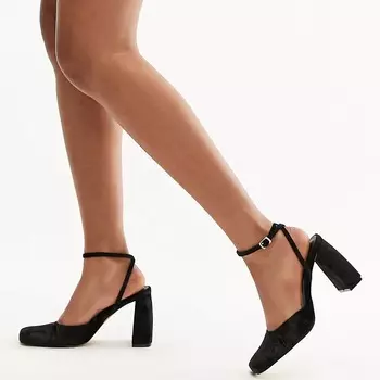 Туфли Topshop Emilia Two Part Heeled, черный
