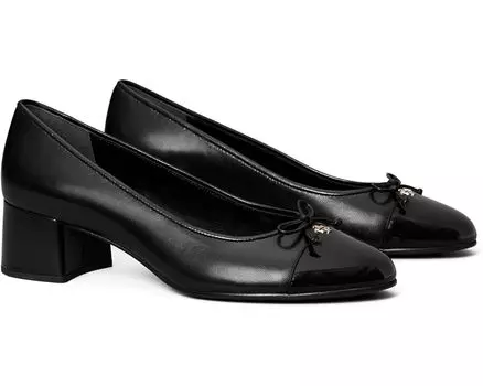 Туфли Tory Burch 45 mm Cap-Toe Pump, цвет Perfect Black/Perfect Black
