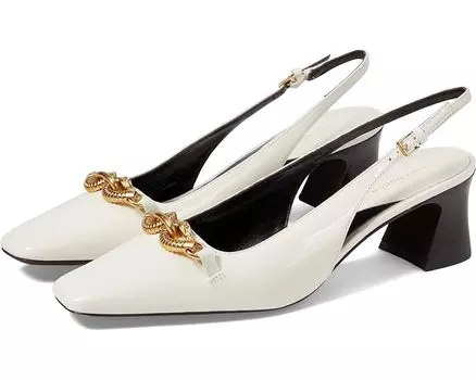 Туфли Tory Burch 55 mm Jessa Slingback, цвет Light Cream/Gold