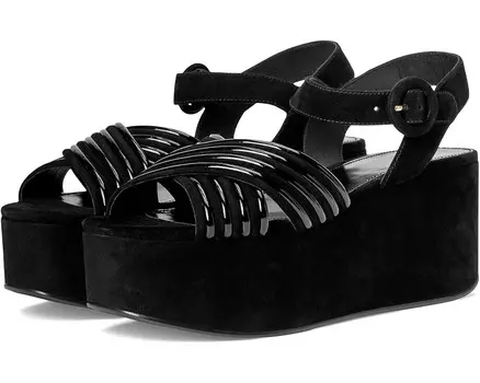 Туфли Tory Burch Bombe Cross Strap Platform Sandal 50 mm, цвет Perfect Black/Perfect Black